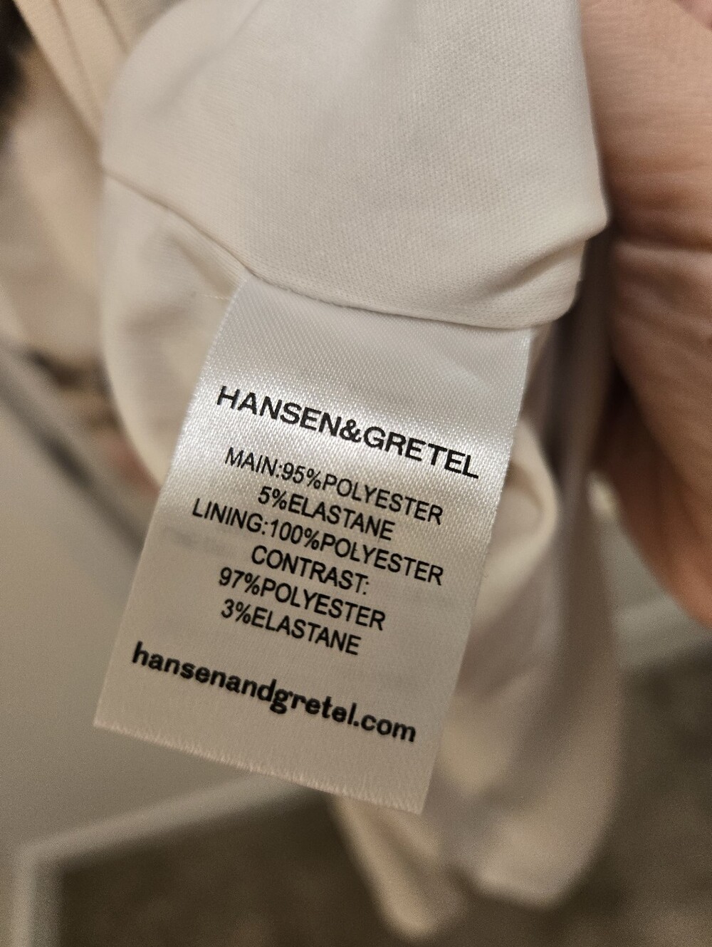 Hansel&Gretel One shoulder mesh Midi Dress, Size M, Soft Pink, Blue, Gray Print - Picture 7 of 8